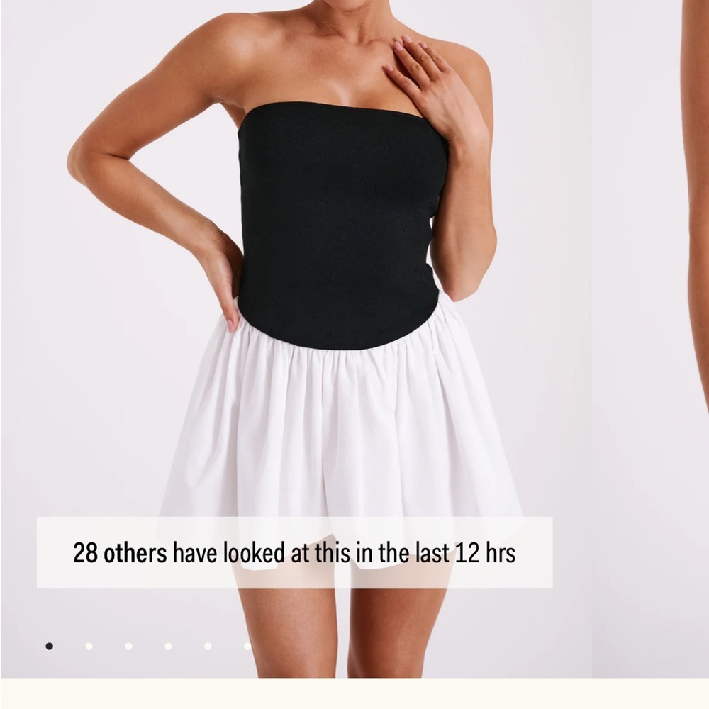 Meshki Hannah Black and White Dress